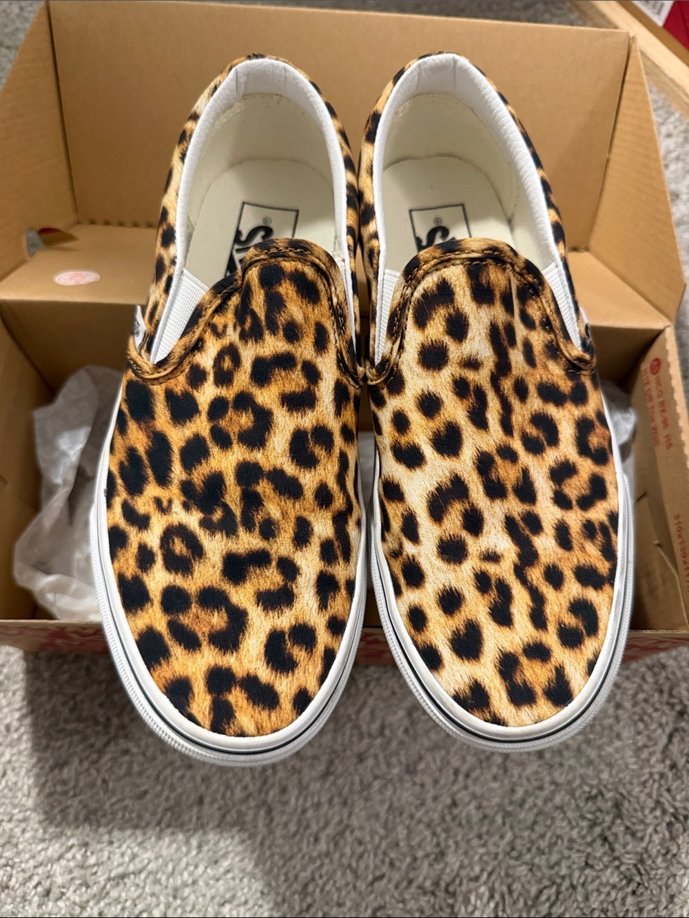 Vans Classic Slip-On Leopard Black/True White
